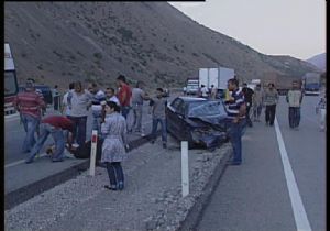 Erzincan yolunda feci kaza